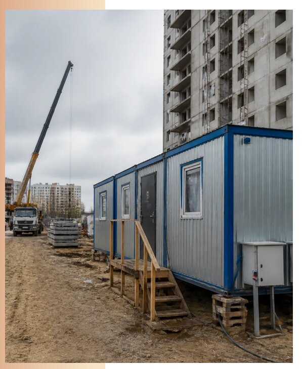 Аренда строительных вагончиков для рабочих в Астрахани